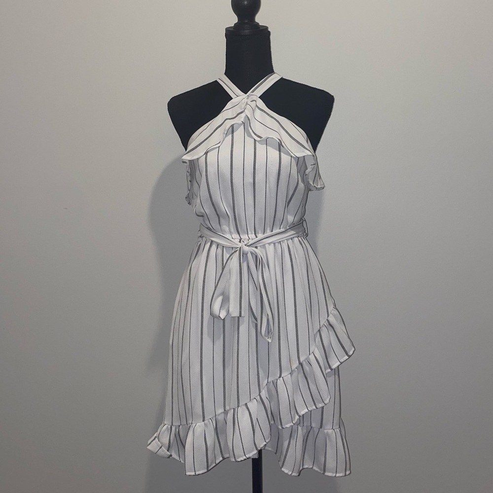 Charlotte Russe | Stripe Ruffle Mini Dress